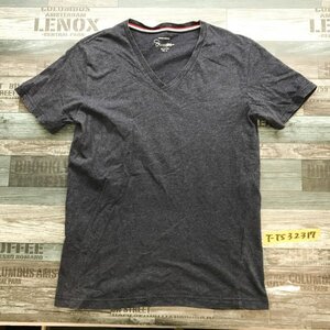 UNION STATION メンズビギ Vネック スーピマコットン 半袖Tシャツ M 紺