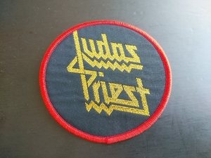 JUDAS PRIEST 丸形 刺繍パッチ ワッペン gold logo ジューダス・プリースト / black sabbath slayer metallica iron maiden motorhead