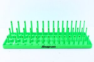 ●Snap-on スナップオン KA383METGN ソケットホルダー 3列 9.5mm用 6～20mm ショート/セミ/ディープ 各15個 工具収納【10924637】