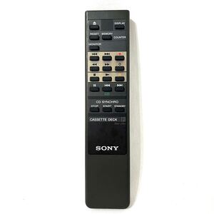 【美品】SONY RM-J701 ソニー カセットデッキ用リモコン TC-K333ESJ/TC-K555ESJ等