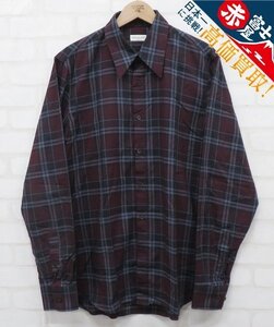 7T6321/ドリスヴァンノッテン 長袖チェックシャツ DRIES VAN NOTEN