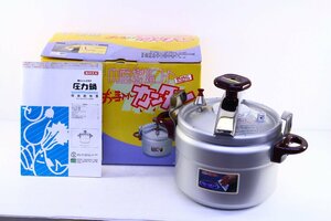 ●RIKEN/理研 RF-60F 圧力鍋 重ねふた式 両手鍋 6.0L～1升炊き なべ キッチン 調理器具 IH非対応 96年【10946691】