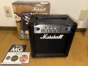 【美品!!】Marshall マーシャル MG10CF ギターアンプ 　動作確認済み　取説、購入特典バッジあり