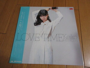 水越けいこ「LOVE　TIME」LPレコード　中古　水越恵子　