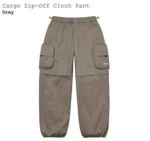 2022SS SUPREME CARGO ZIP-OFF CINCH PANT M / シュプリーム カーゴパンツ グレー カーキ