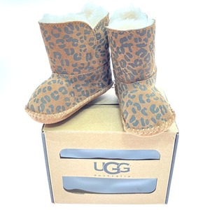 $$ UGG アグ ムートンブーツ CassieLeopard カシーレオパード ベビーシューズ やや傷や汚れあり