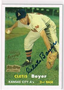 MLB 2001 Topps Team Topps Legends Reprint Autograph #TT-31R Clete Boyer Auto トップス 直筆サイン クリート・ボイヤー 大洋ホエールズ