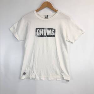 チャムス CHUMS 半袖Tシャツ ホワイト Sサイズ コットン100