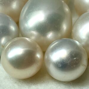 1円〜!!(南洋白蝶真珠おまとめ約222ct)d 約37g 真珠 pearl パール ルース 裸石 宝石 ジュエリー jewelry 片穴 両穴 w3ゆ71