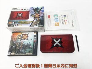 【1円】Newニンテンドー3DSLL 本体 セット モンスターハンタークロス スペシャルパック 初期化/動作確認済 3DS LL H07-585yk/F3