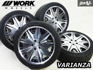 ●WORK ワーク VARIANZA ヴァリアンツァ VAD 19インチ 8J＋45 9J＋42 5H PCD114.3 ホイール 4本セット タイヤ付 クラウン セルシオ マークX