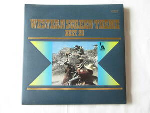 【即決価格】WESTERN SCREEN THEME BEST 20「西部劇映画音楽ベスト20」LP レコード　LP-99015