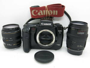 Canon EOS5 QUARTZ DATE フイルムカメラ ZOOM LENS EF 35-105mm 1:3.5-4.5 / 28-105mm 1:3.5-4.5 【HN013】