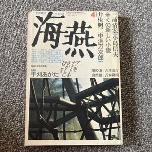 海燕 1988年4月号 昭和63年 島田雅彦 高橋源一郎 色川武大 中沢けい 倉橋由美子 古井由吉 芝木好子 井伏鱒二 野間宏 常盤新平 郷正文 筏丸