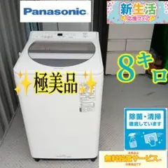 C 862  Panasonic　洗濯機　8㌔　単身用　家庭用