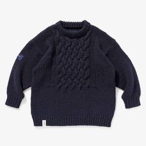 希少★新品本物【紺★サイズ1】★FADED CABLE KNIT フェードケーブルニット 正規店購入 ディセンダント 限定品 入手困難 DESCENDANT 20A/W 