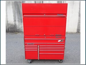 美品　Snap-on　スナップオン　工具箱　SNAP-ON TOOLS COMPANY MADE IN USA POWDER，RED　カギ×1　引取商品　場所により自社便配達可能♪