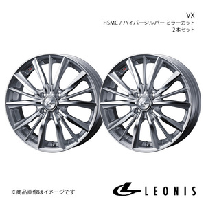 LEONIS/VX ヴィッツ 130系 16インチ車 GR SPORT 含む 純正タイヤサイズ(195/45-17) ホイール2本【17×7.0J 4-100 INSET45 HSMC】0033255×2