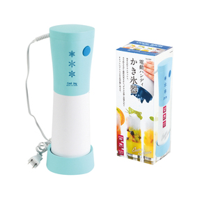 クールリッチ 電動ハンディかき氷器 ミントブルー /m