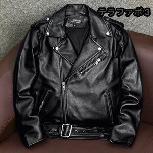 バイクライディングウェア 牛革 レザージャケット メンズ ショートレザージャケット アメリカンジャケットS～6XL