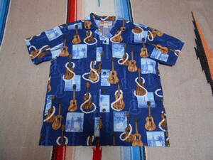 ウクレレ アロハシャツ ハワイアン ハワイ マウイ サーフィン サーファー フラダンス HAWAIIAN SHIRTS MADE IN USA UKULELE SURFING SURFER