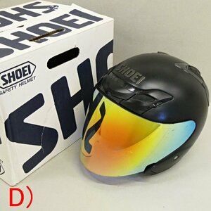 ○D) SHOEI ショウエイ 昭栄 J-FORCE 3 Jフォース 3 ジェットヘルメット マットブラック サイズL? 59cm?元箱付 バイク用品 【難あり】