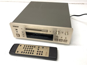 142　▲　TEAC ティアック MD デッキ プレイヤー MD-H500　リモコン　RC-627