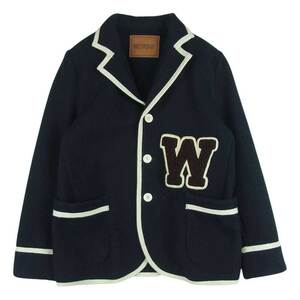 WEIRDO ウィアード WRD-13-AW-11 3B WOOL JACKET 3ボタン ウール テーラード Wワッペン ジャケット ダークネイビー系 M【中古】