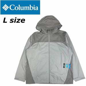 コロンビア ジャケット アウター マウンテンパーカー 撥水 レインジャケット グレー Lサイズ COLUMBIA GLENNAKER LAKE REAIN JACKET 新品