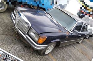 メルセデスベンツ　Sクラス　W116 450SEL S55 1980 左ハンドル　4ドア　事務室車　旧車　 書類あり　W107 w108 w126 AMG 