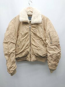 ■ MOUSSY マウジー 中綿 ジップアップ フェイクファー 長袖 ブルゾン ジャンパー サイズF キャメル レディース P