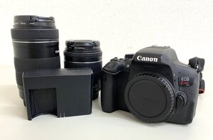 高崎店【中古品】u1-18 Canon キャノン EOS Kiss X8i デジタル一眼レフカメラ EF-S55-250mm F4-5.6・EF-S18-55mm F3.5-5.6 レンズキット