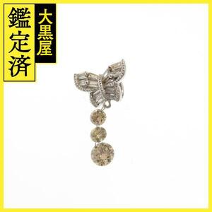 JEWELRY　ノンブランドジュエリー　貴金属・宝石　トップ　K18ホワイトゴールド　ダイヤモンド0.45ct　0.7g【205】