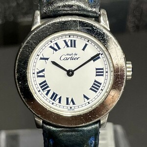 C028-I50-368 ◎ Cartier カルティエ マストツー 腕時計 レディース クオーツ SV925 1806 稼動品