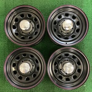 デイトナ AWC 社外スチールホイール 15×7J+13 139.7-6H 中古品4本【575】