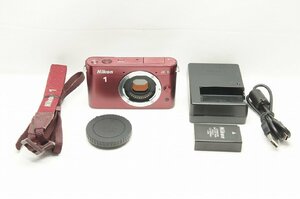 【アルプスカメラ】Nikon ニコン 1 J2 ボディ レッド ミラーレス一眼カメラ 230221c