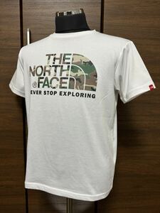 THE NORTH FACE(ザ・ノースフェイス） S/S CAMOUFLAGE LOGO TEE（カモフラージュロゴティー） NT31622 ホワイト M 人気シリーズ！GOLDWIN