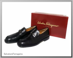 ☆SalvatoreFerragamo/サルバトーレフェラガモ ガンチーニ ローファー 6 1/2EE 送料税込み！