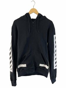 OFF-WHITE◆ジップパーカー/XS/コットン/BLK