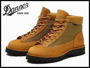 送無 新品 Danner ダナー D121003 ダナー フィールド ゴアテックス ヌバックレザー 防水 トレッキング マウンテン ブーツ ウィート 25.5 ①