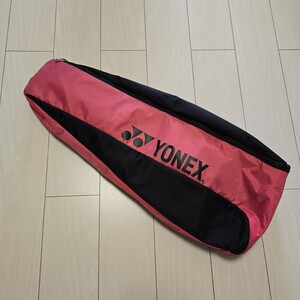 YONEX　2way テニスラケットバッグ 6本収納　ブラック×ピンク