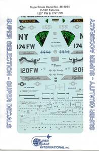 1/48 スーパースケール　MS48-1084 F-16C Falcons: 120th FW & 174th FW