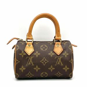 1円 美品 LOUIS VUITTON ルイヴィトン モノグラム ミニスピーディナノスピーディ ミニ ハンドバッグ M41534