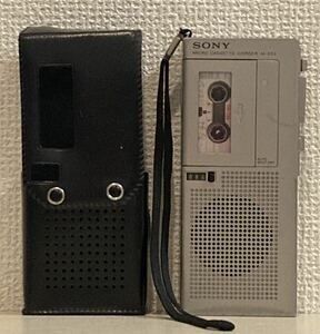 【昭和レトロ】　SONY マイクロカセットコーダー　M-203 ポータブルラジカセ　ウォークマン　ジャンク品　1970、80年代