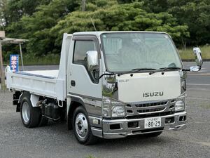 【諸費用コミ】H24年 いすゞ エルフ　２トン ダンプ　５速マニュアル 実走9万㌔　コボレーン付　ETC付　車検付(R7年1月迄) フレーム腐食無