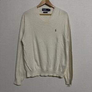 ポロバイラルフローレン Polo by RALPH LAUREN PIMA COTTON ポニー刺? 長袖 Vネックニット ニット、セーター ニット、セーター M