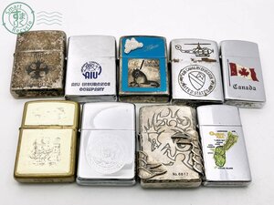 2407605437　★ 1円～ ZIPPO ジッポー ジッポ ライター 9点 まとめ売り カナダ グアム ハワイ 他 喫煙グッズ 着火未確認 ジャンク