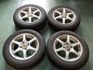 14インチ　アルミ付きサマータイヤ　4本セット　175/65Ｒ14　PCD100　4穴 【個人宅宛発送不可】