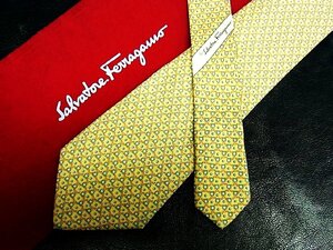 ♪今週の特売980円～♪1550W♪状態並品【Ferragamo】フェラガモ【犬 いぬ 動物 柄】ネクタイ♪