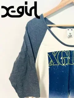 X-girl  エックスガール　ラグランTシャツ　7分丈